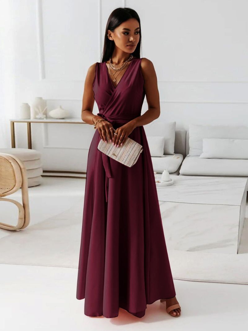 Karolina – Elegantes Wickel-Maxikleid für Damen
