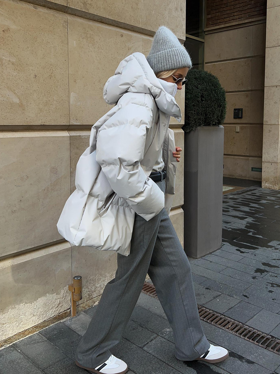 Nadia – Warme Oversize-Daunenjacke für Damen