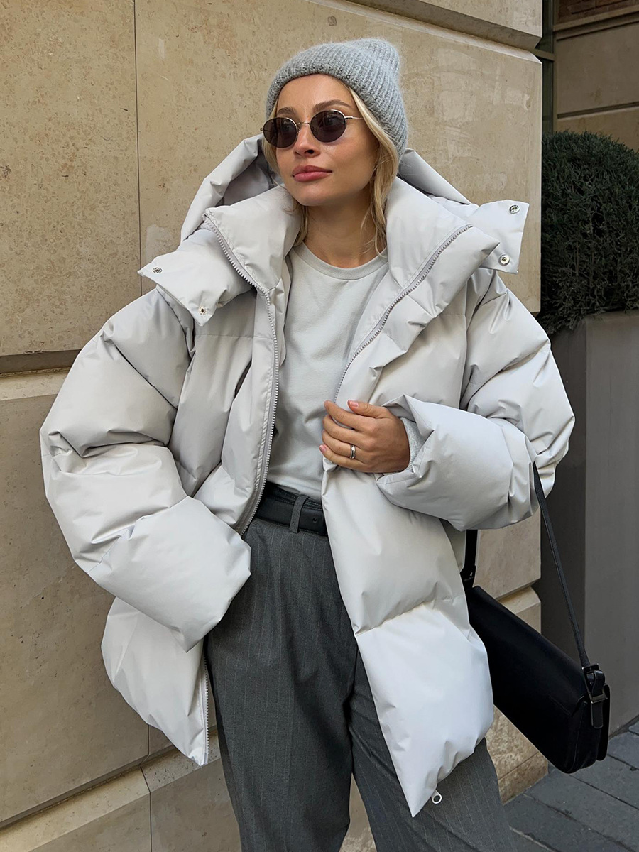 Nadia – Warme Oversize-Daunenjacke für Damen